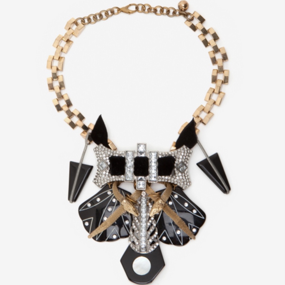 VINTAGE LULU FROST BIB CHUNKY STATEMENT NECKLACE